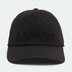 Lanvin Black Baseball Cap
